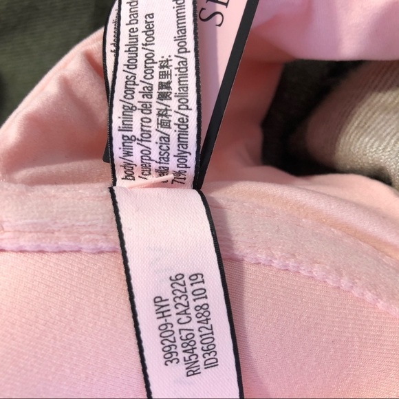 Victoria’s Secret pink bra, lace v-back 32  B NWT - Picture 12 of 13